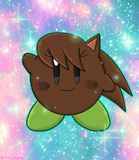 Sarah as a Kirby.