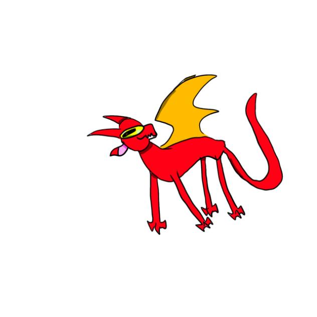 Derpy lil dragon skywing