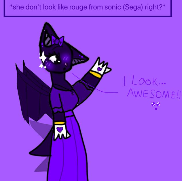 this my oc wearing a dress