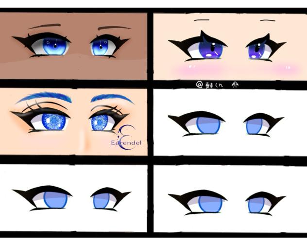 Eye colad.Blue eyes.