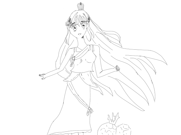 水中散歩(塗り絵)