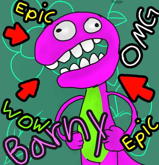BARNEY OMG SO EPIC - ibisPaint