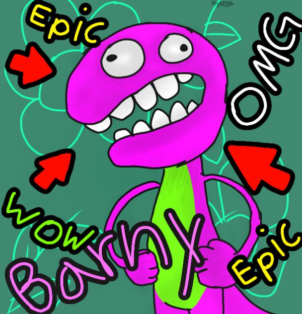 BARNEY OMG SO EPIC - ibisPaint