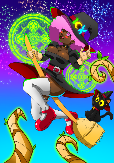 bruja🧙‍♀️ (hechizo de  plantas🌲 🌴 🌳)