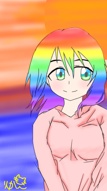 夕焼けの空の下(暇つぶし)