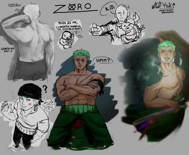 Art block drawings(Zoro)