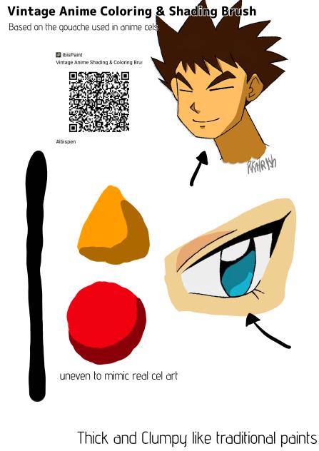 Vintage Anime Coloring & Shading Brush