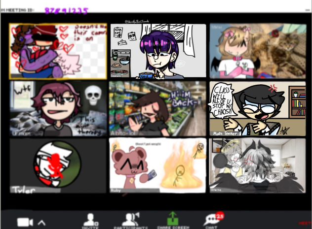a regular class in zoom call collab - ibisPaint