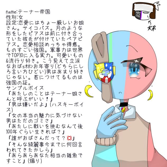 オリカンヒュの非日常に出そうかと思ってるキャラ
