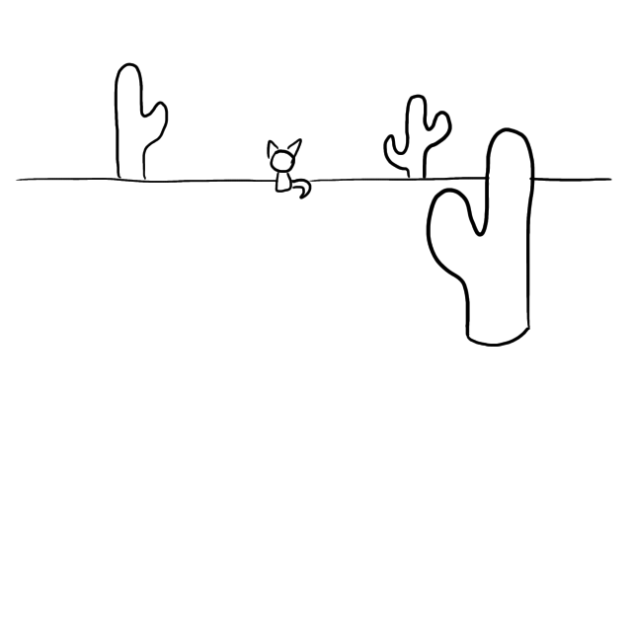 Slowly Approaching Cat