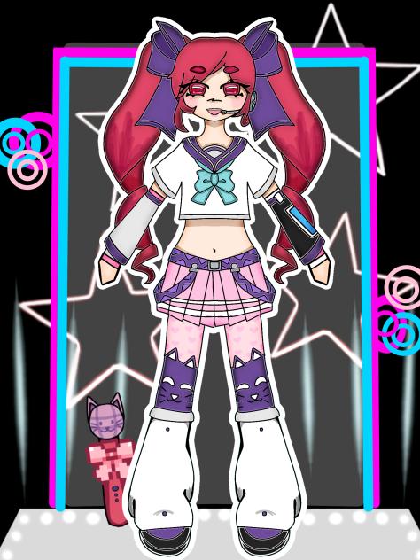 Rosa-lyna VOCALOID oc🐈‍⬛🌸💕🎤