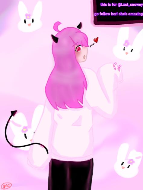 Fanart and Collab with snowy ❤️✨
