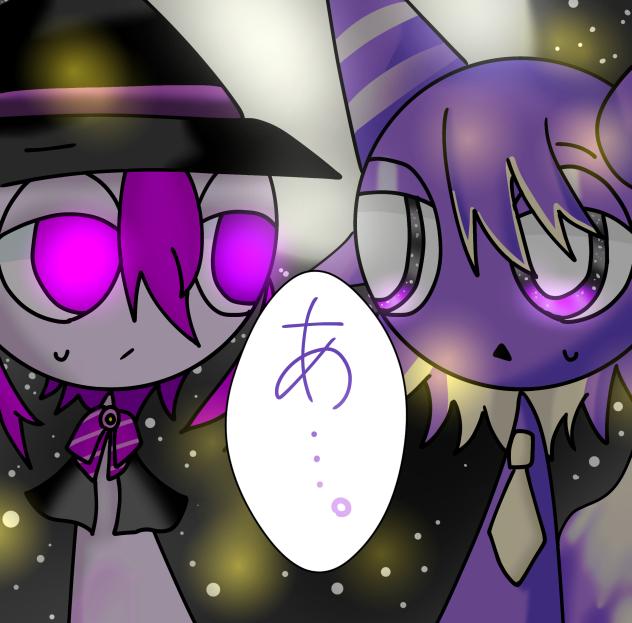 夜の中、二人バッタリ