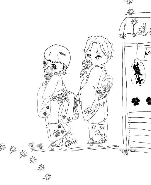 塗り絵用の絵
