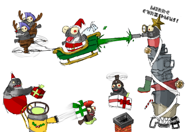 シャケたちのクリスマス