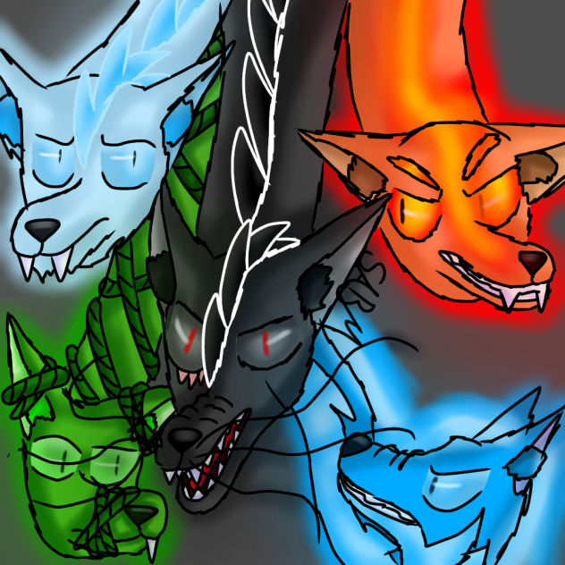 lobo de muchas cabezas XD