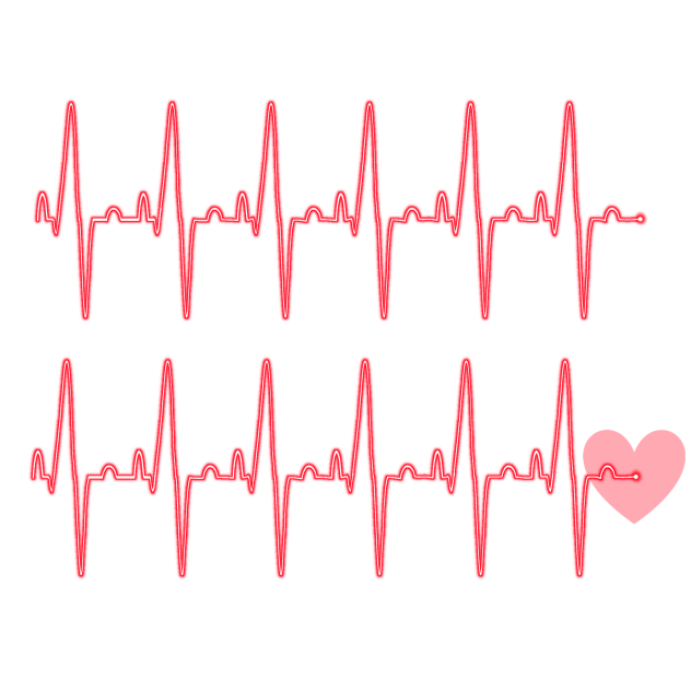 Heart beat (ECG) effect
