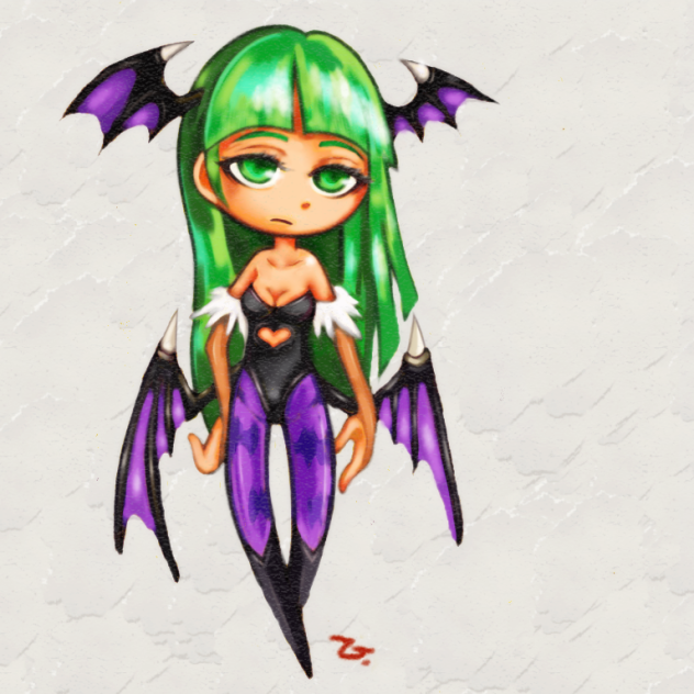 モリガンさん厚塗り