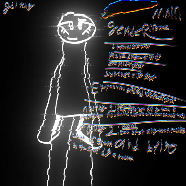 My dandys world oc, Glitchy
