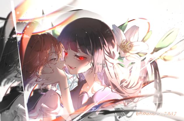 The lilies bloom again today