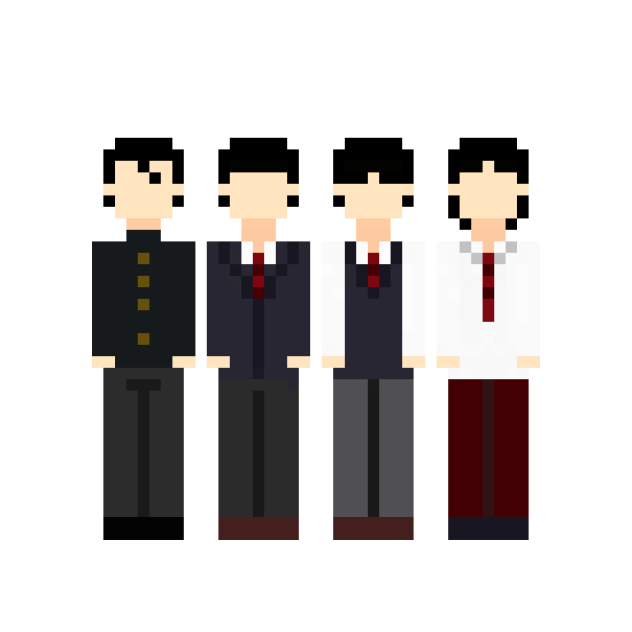 pixel students (male)