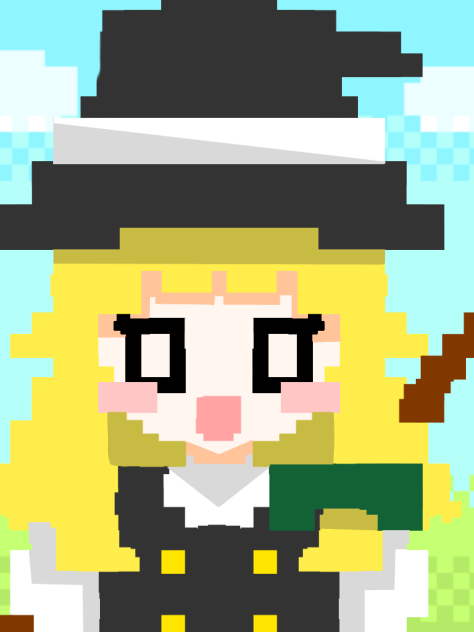 ドット絵魔理沙！！