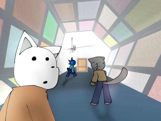 Stuck with each other through 200 rooms