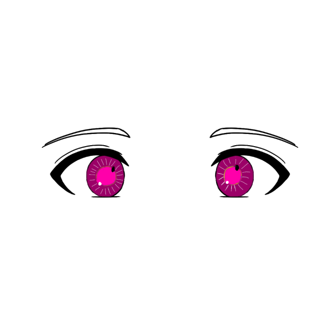 Colorful anime eyes
