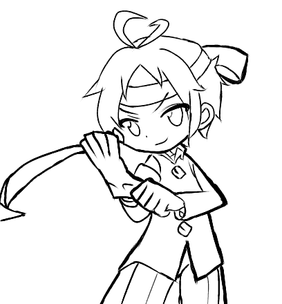 ぷよクエトレス塗り絵Ver.