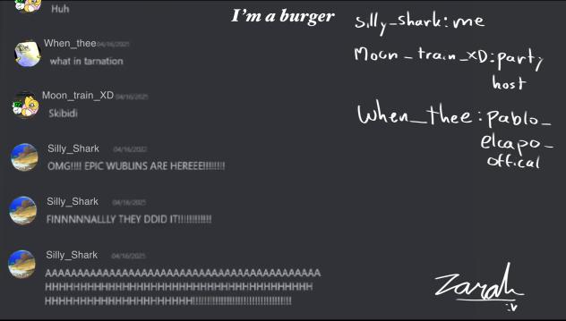 ‘I’m a burger’ gc be like