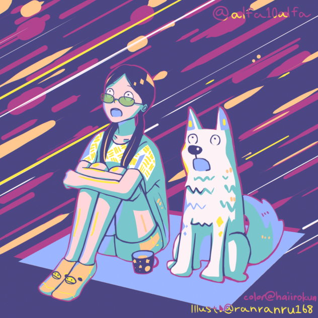 #夏目あるふぁ塗り絵集