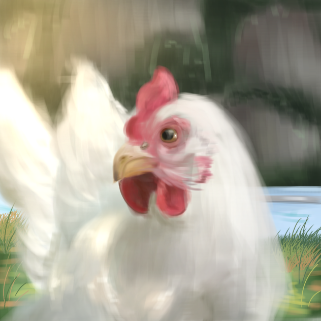 Chicken in the mountains