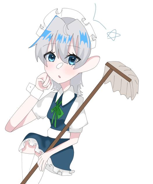 少女休憩中