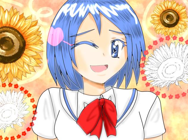 向日葵に❗