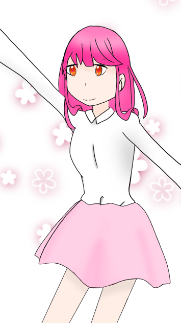 呼びかける女の子