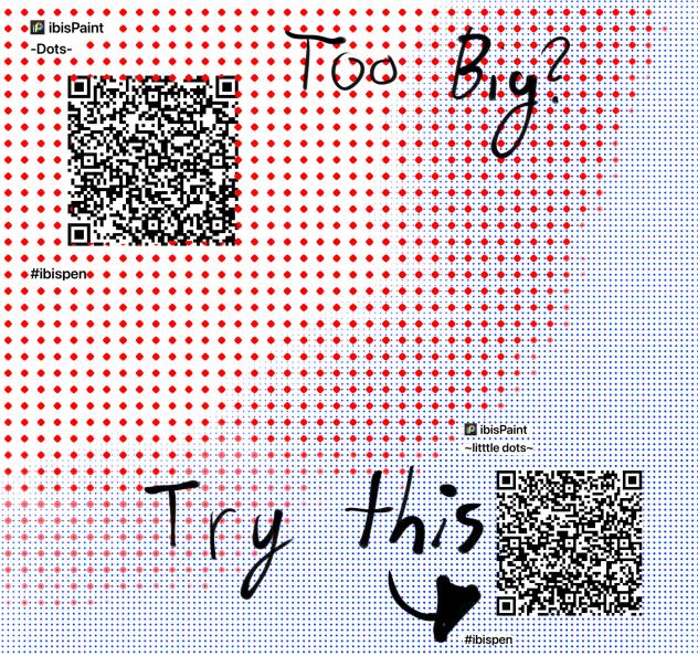 Dots are too big try the little ones!