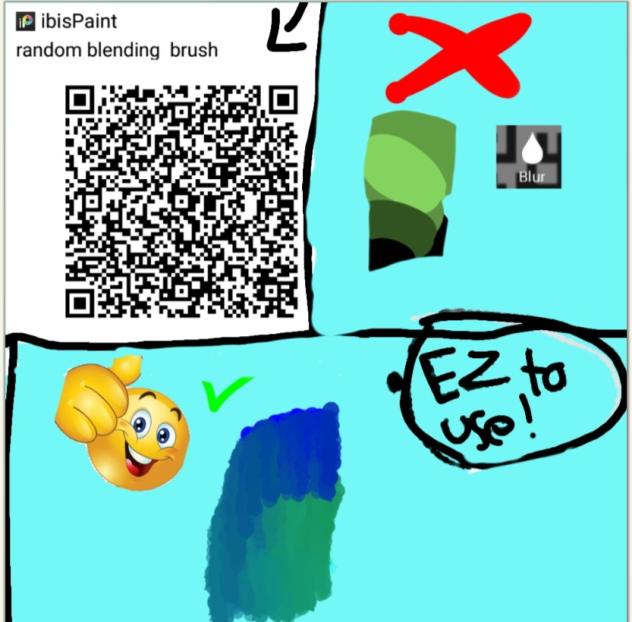random blending brush - ibisPaint