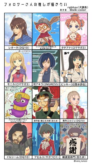 フォロワーさんの推しが描きたい2025.4版