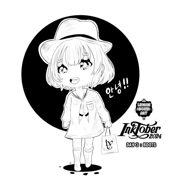 INKTOBER 2024 DAY 3 BOOTS