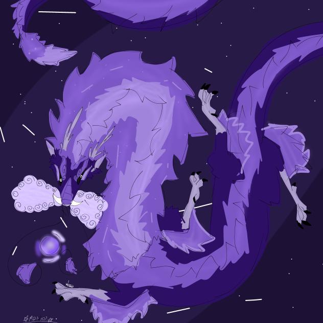 Chinese dragon draw