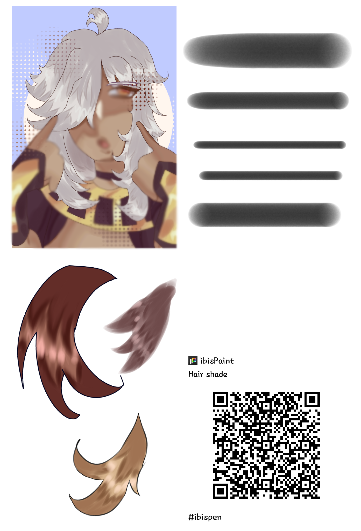 My hair shading brush! - ibisPaint