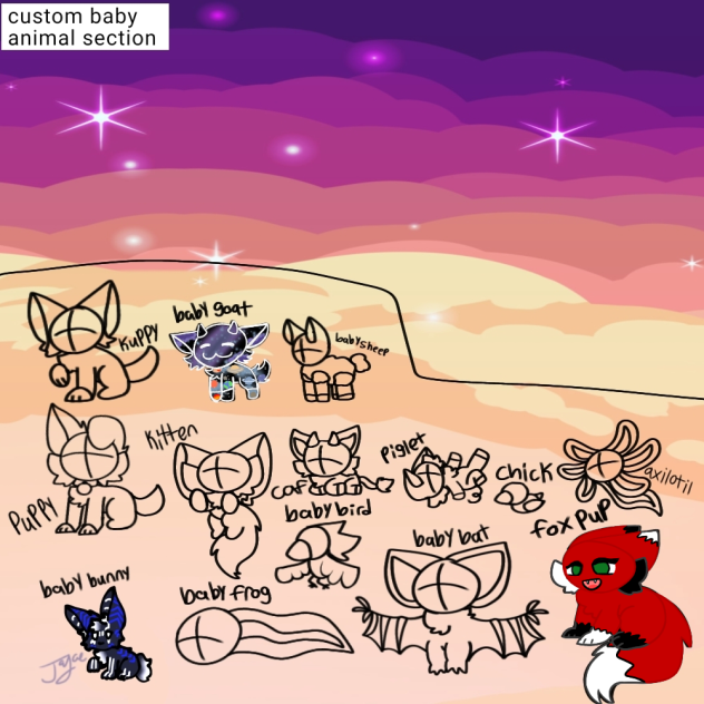 baby animal collab