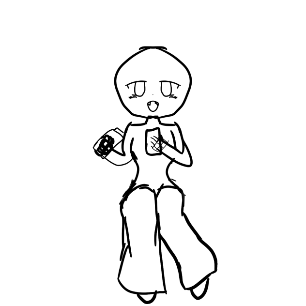 Phone Base Deviantart base holding a phone and a drink ☺ - ibisPaint