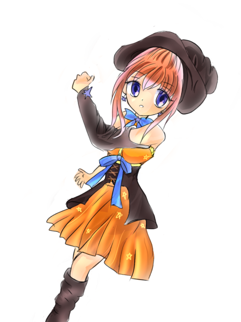 戦う天才魔法少女 色塗り