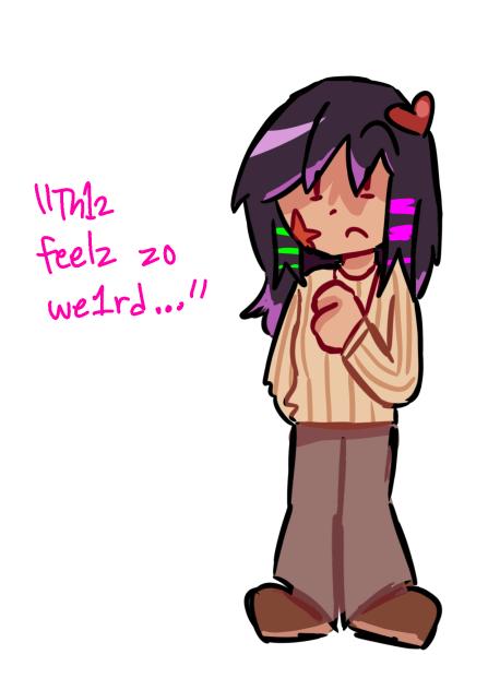 star wearing hearts clothes