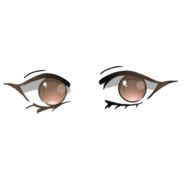 olhos castanhos
