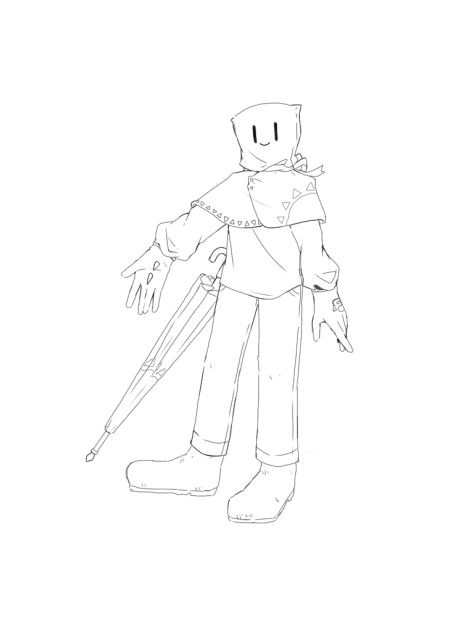 キャラデザ練習① （線画）