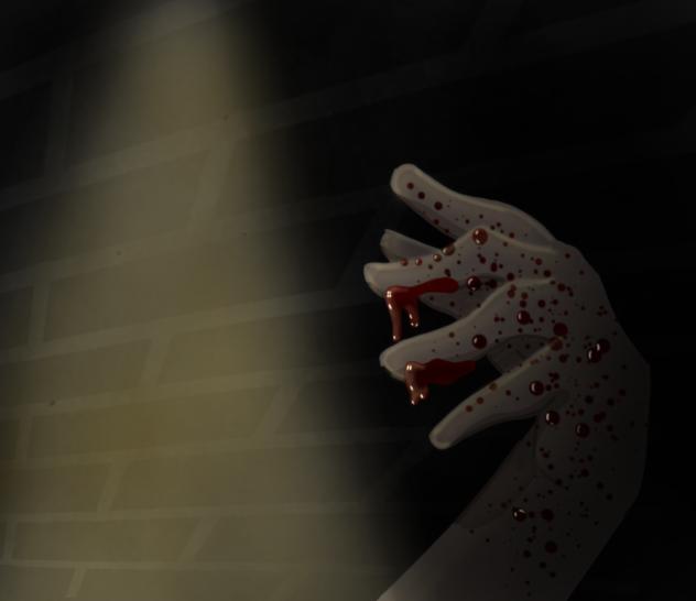 Bloody hand