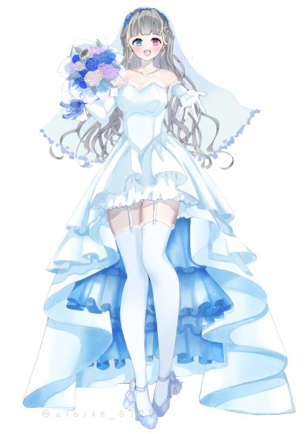 すず様宛 ご依頼絵ウエディングドレス