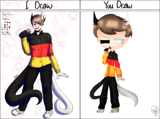 I draw you draw thing but a bit lazy